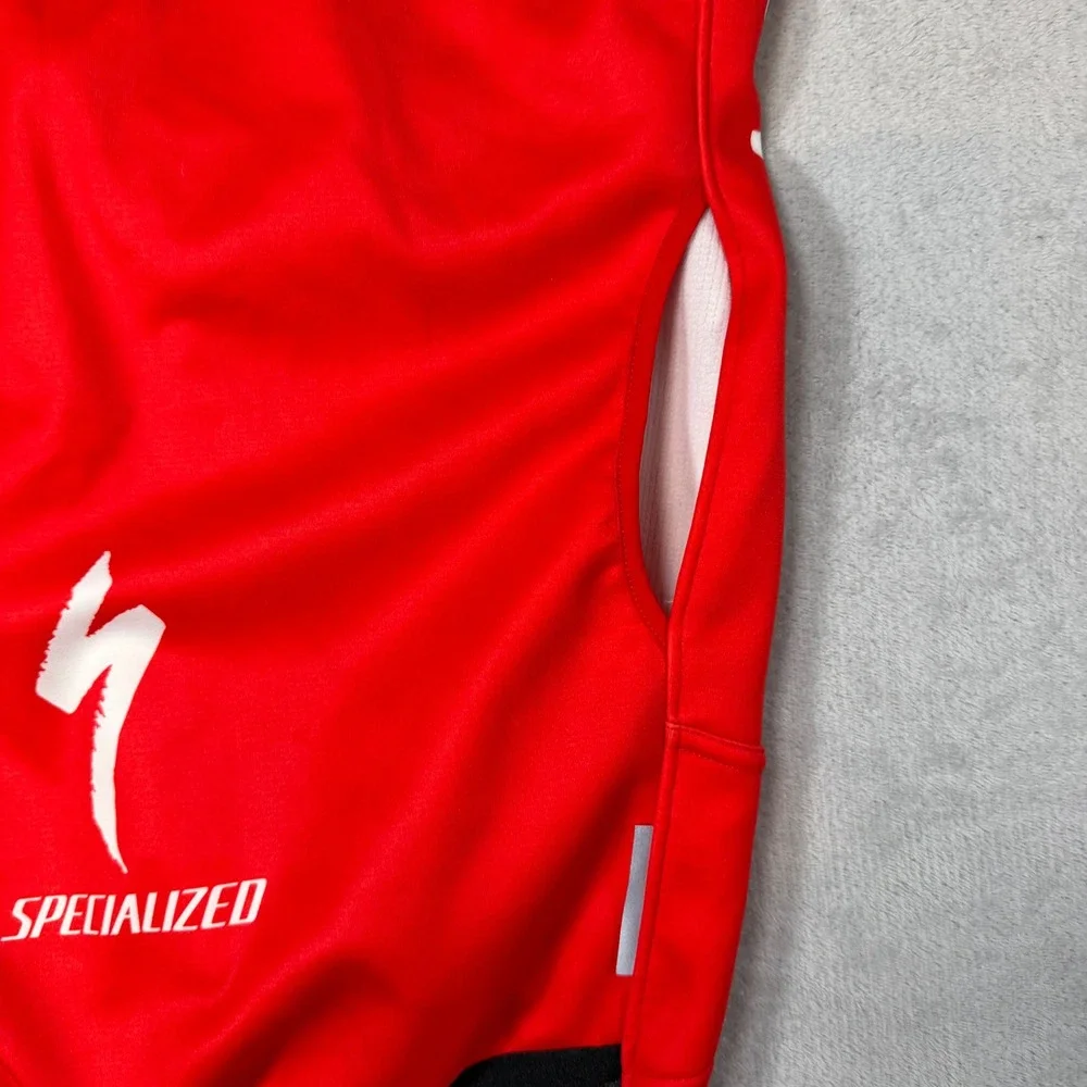 Specialized Racing‎ Cycling Vest Red White Burry Stander Windtex Mens XS